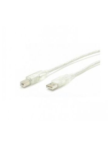 StarTech.com 10 ft Transparent USB 2.0 Cable - A to B