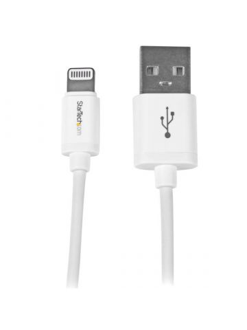 StarTech.com 1 m (3 ft.) USB to Lightning Cable - iPhone / iPad / iPod Charger Cable - High Speed Charging Lightning to USB Cable - Apple MFi Certified - White