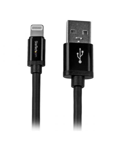 StarTech.com 2 m (6 ft.) USB to Lightning Cable - Long iPhone / iPad / iPod Charger Cable - Lightning to USB Cable - Apple MFi Certified - Black