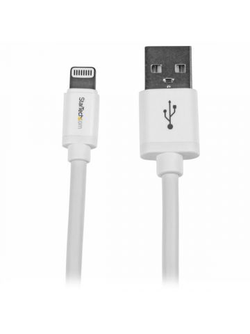 StarTech.com 2 m (6 ft.) USB to Lightning Cable - Long iPhone / iPad / iPod Charger Cable - Lightning to USB Cable - Apple MFi Certified - White