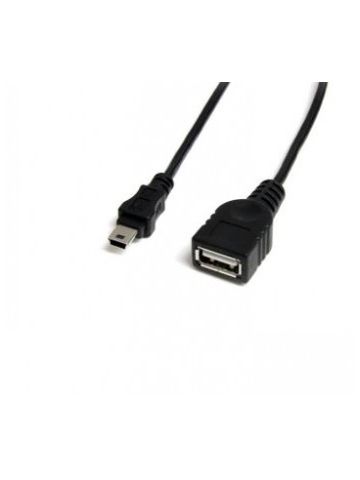 StarTech.com 1 ft Mini USB 2.0 Cable - USB A to Mini B F/M