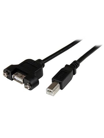 StarTech.com 3 ft Panel Mount USB Cable A to B - F/M