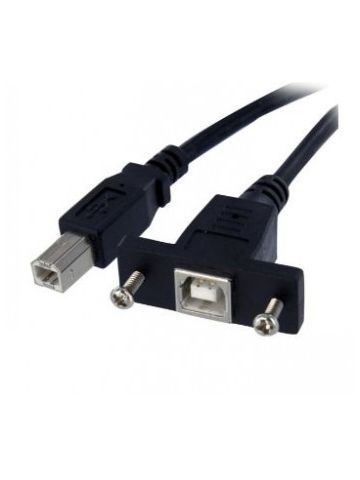 StarTech.com 1 ft Panel Mount USB Cable B to B - F/M