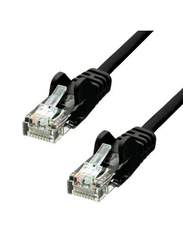 ProXtend CAT5e U/UTP CCA PVC Black 25CM