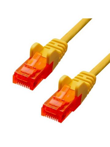 ProXtend CAT6 U/UTP CCA PVC Ethernet Cable Yellow 25CM