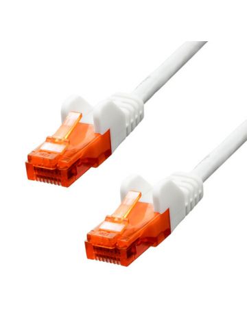 ProXtend CAT6 U/UTP CCA PVC Ethernet Cable White 20CM