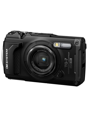 OM System TG-7 12MP 4x Zoom Tough Compact Camera - Black