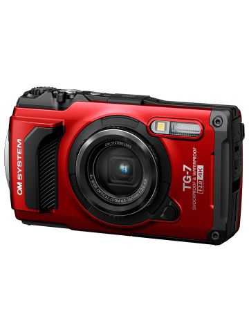 OM System TG-7 12MP 4x Zoom Tough Compact Camera - Red