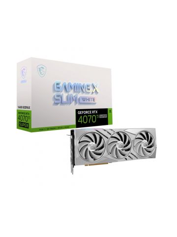 MSI GeForce RTX 4070 Ti SUPER 16G GAMING X SLIM WHITE NVIDIA 16 GB GDDR6X