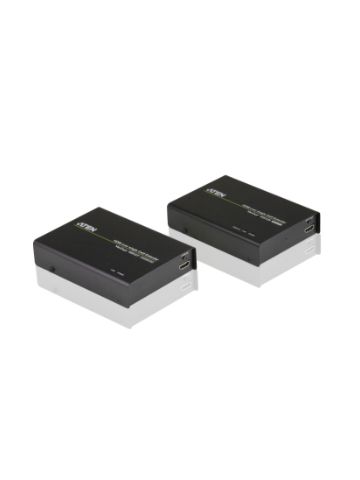 Aten VE812 AV extender AV transmitter & receiver Black