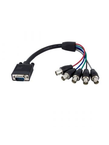 StarTech.com 1 ft Coax HD15 VGA to 5 BNC RGBHV Monitor Cable - M/F