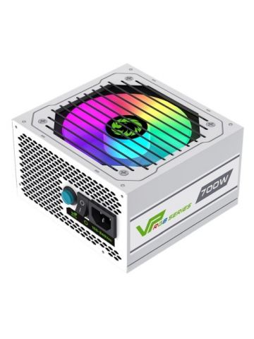 GAMEMAX 700W VP-700W White RGB PSU, Semi Modular, RGB Fan, 80+ Bronze, Eco Switch, Power Lead Not Included