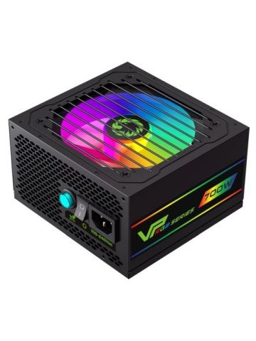 GAMEMAX 700W VP-700W Black RGB PSU, Semi Modular, RGB Fan, 80+ Bronze, Eco Switch, Power Lead Not Included