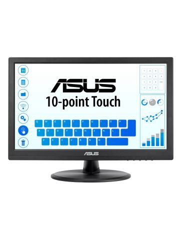 ASUS VT168HR computer monitor 39.6 cm (15.6") 1366 x 768 pixels WXGA LED Touchscreen Black