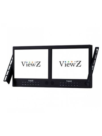 ViewZ VZ-097RCR-D Dual 9.7" Rack-Mountable LED CCTV Monitors