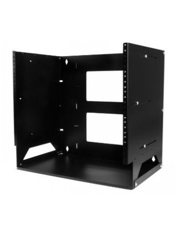 StarTech.com Wall-Mount Server Rack with Built-in Shelf - Solid Steel - 8U