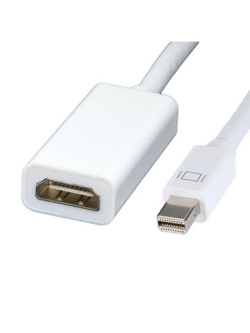 Cablenet 20cm Mini DisplayPort Male - HDMI 1.4b 1080p 60Hz White Adaptor