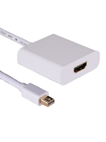 Cablenet 20cm Active Mini DisplayPort Male-HDMI 1.4b 4K2K60Hz White Adaptor