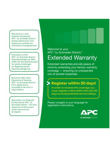 APC Service Pack 3 Year Extended Warranty