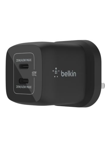 Belkin WCH011MYBK mobile device charger Universal Black AC Fast charging Indoor