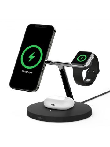 Belkin BOOST?CHARGE PRO Headset, Smartphone, Smartwatch Black Wireless charging Indoor