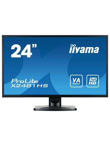 iiyama ProLite X2481HS-B1 LED display 59.9 cm (23.6") 1920 x 1080 pixels Full HD Black