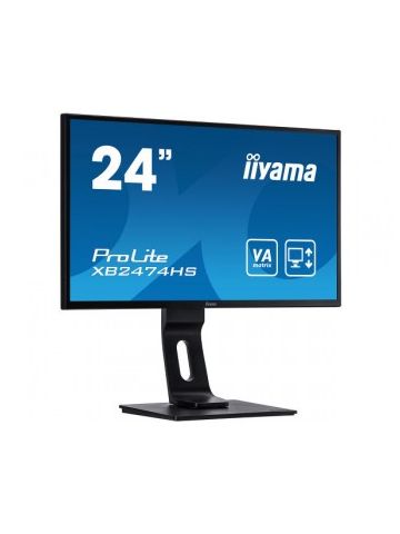 iiyama ProLite XB2474HS-B2 LED display 59.9 cm (23.6") 1920 x 1080 pixels Full HD Flat Matt Black