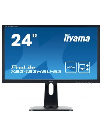 iiyama ProLite XB2483HSU-B3 LED display 60.5 cm (23.8") 1920 x 1080 pixels Full HD Flat Matt Black