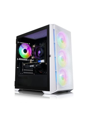 AWD IT Mesh White AMD Ryzen 5 5500 RTX 3050 16GB RAM 1TB SSD Windows 11 Gaming PC