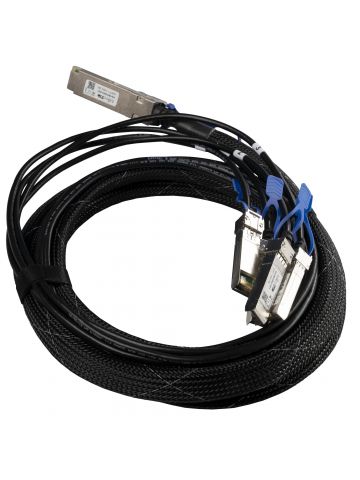 Mikrotik XQ+BC0003-XS+ InfiniBand cable 3 m QSFP28 4x SFP28 Black, Chrome