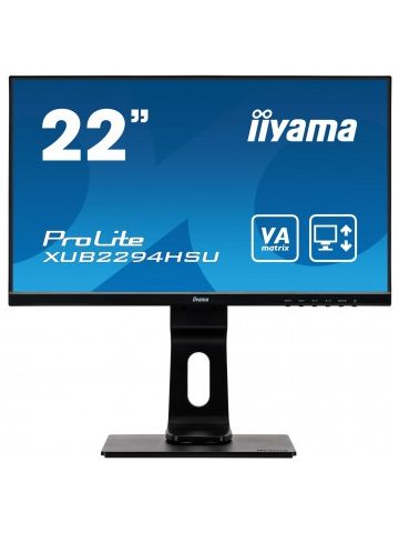iiyama ProLite XUB2294HSU-B1 LED display 54.6 cm (21.5") 1920 x 1080 pixels Full HD Flat Black