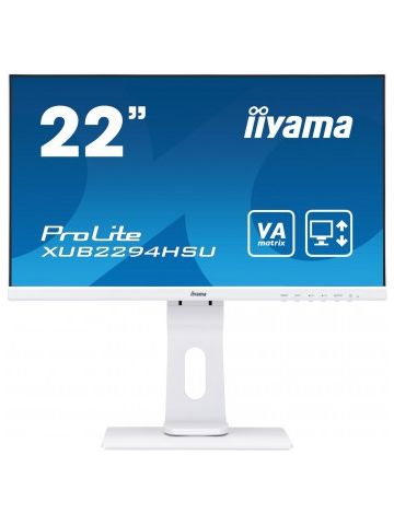 iiyama ProLite XUB2294HSU-W1 LED display 54.6 cm (21.5") 1920 x 1080 pixels Full HD Flat Black,White