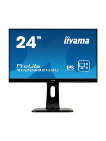 iiyama ProLite XUB2492HSU-B1 LED display 60.5 cm (23.8") 1920 x 1080 pixels Full HD Flat Matt Black