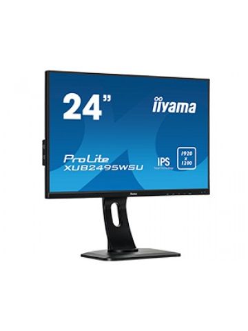 iiyama ProLite XUB2495WSU-B1 computer monitor 61.2 cm (24.1") 1920 x 1200 pixels WUXGA LED Flat Black