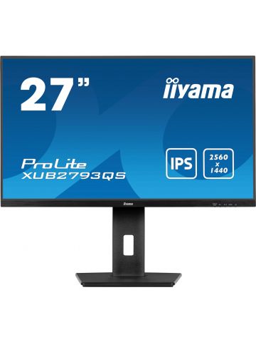 iiyama ProLite XU2793QS-B6 computer monitor 68.6 cm (27") 2560 x 1440 pixels 2K Ultra HD LED Black