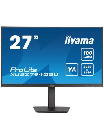 iiyama ProLite XUB2794QSU-B6 computer monitor 68.6 cm (27") 2560 x 1440 pixels Wide Quad HD LCD Black