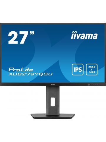 iiyama ProLite XUB2797QSU-B1 computer monitor 61 cm (24") 2560 x 1440 pixels Wide Quad HD LED Black