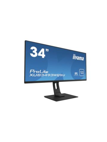 iiyama ProLite XUB3493WQSU-B1 computer monitor 86.4 cm (34") 3440 x 1440 pixels UltraWide Quad HD LED Black