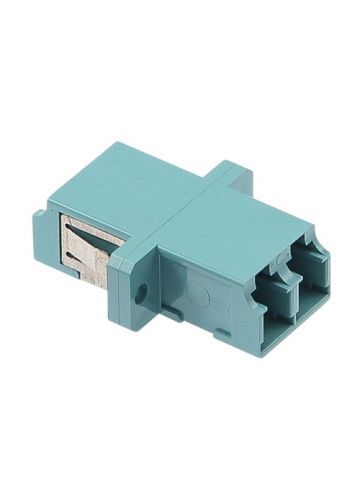 Cablenet OM3 LC Duplex Adaptor Aqua