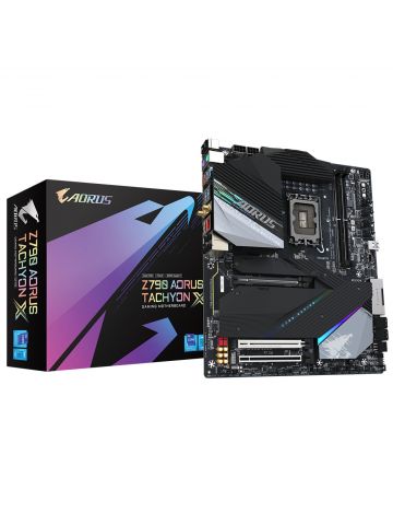 GIGABYTE Z790 AORUS TACHYON X - Supports Intel 13th Gen Core CPUs, Digital direct 15+1+2 phases VRM, up to 8700MHz DDR5 (O.C), 4 x M.2 PCIe 4.0 x4/x2, Wi-Fi 6E AX211, 2.5GbE LAN, USB 3.2 Gen 2