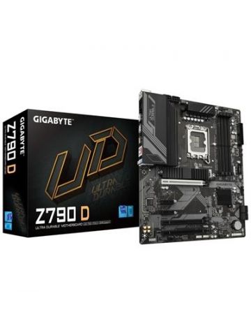 Gigabyte Z790 D Motherboard - Supports Intel Core 14th Gen CPUs, 12+1+? Phases Digital VRM, up to 7600MHz DDR5 (OC), 3xPCIe 4.0 M.2, 2.5GbE LAN, USB 3.2 Gen 2