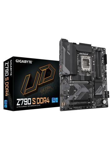 Gigabyte Z790 S DDR4 Motherboard - Supports Intel Core 14th CPUs, 8+1+1 Phases Digital VRM, up to 5333MHz DDR4, 3xPCIe 4.0 M.2, 2.5GbE LAN , USB 3.2 Gen 2