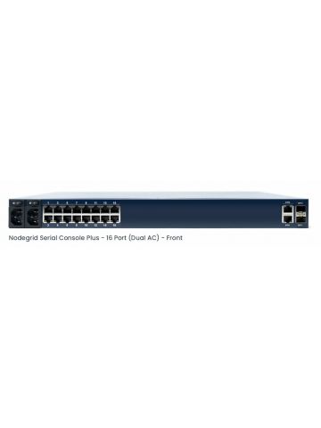 ZPE Nodegrid Serial Console Plus 16-port Cisco Rolled, Dual AC, 4-Core Intel CPU, 4GB DDR4, 32GB SSD, 2 SFP+, 2 GbE, 2 USB 3.0, 1 HDMI, 1 console, Wi-Fi 5 (2x2 dual stream) and 4G LTE (CAT 12)