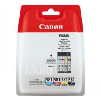 Canon 2103C004 (CLI-581) Ink cartridge multi pack, 6ml, Pack qty 4