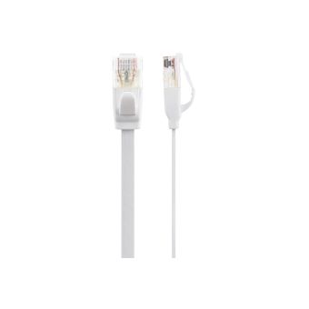 Maplin RJ45 CAT6 Flat Ethernet LAN Cable UTP 30m White