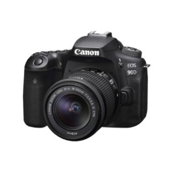 Canon EOS 90D SLR Camera Black inc EF-S 18-55mm f/3.5-5.6 IS STM Lens
