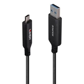 Lindy 50m USB 3.2 Gen 1 Type A to C Hybrid Cable