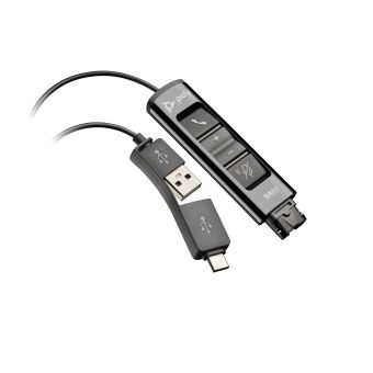 POLY DA85 USB to QD Black Adapter TAA