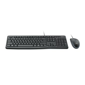 Logitech MK120 keyboard USB AZERTY French Black