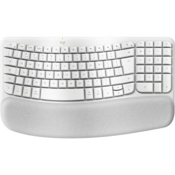 Logitech Wave Keys for Mac keyboard Home/Office Bluetooth QWERTY UK English White